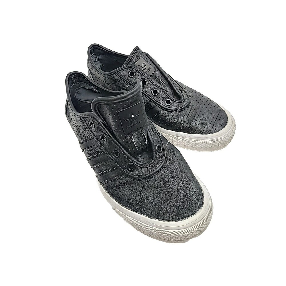 Adidas Black LHV 029005 Leather Skate Sneaker shoes Size 6 US